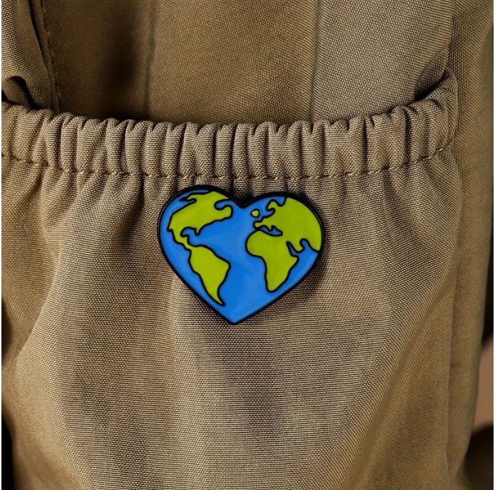 Protect the Earth Breast Pin