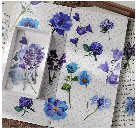 Flowers And Plants Stickers - 40 Pcs