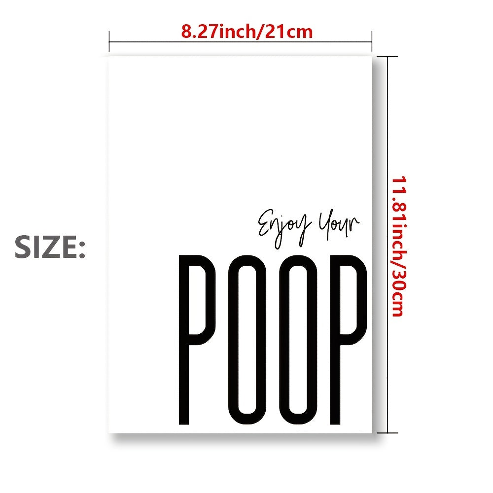 Frameless 12"x8" Bathroom Posters - 10 Pcs