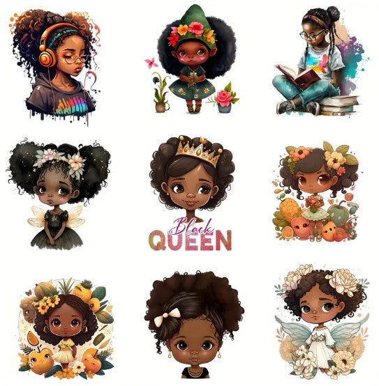 Vinyl Decals/Beautiful Young Girls - 7 Pcs